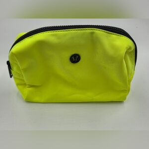 Lululemon All Your Small Things Pouch Cosmetic Bag Pre-owned Neon Yellow.